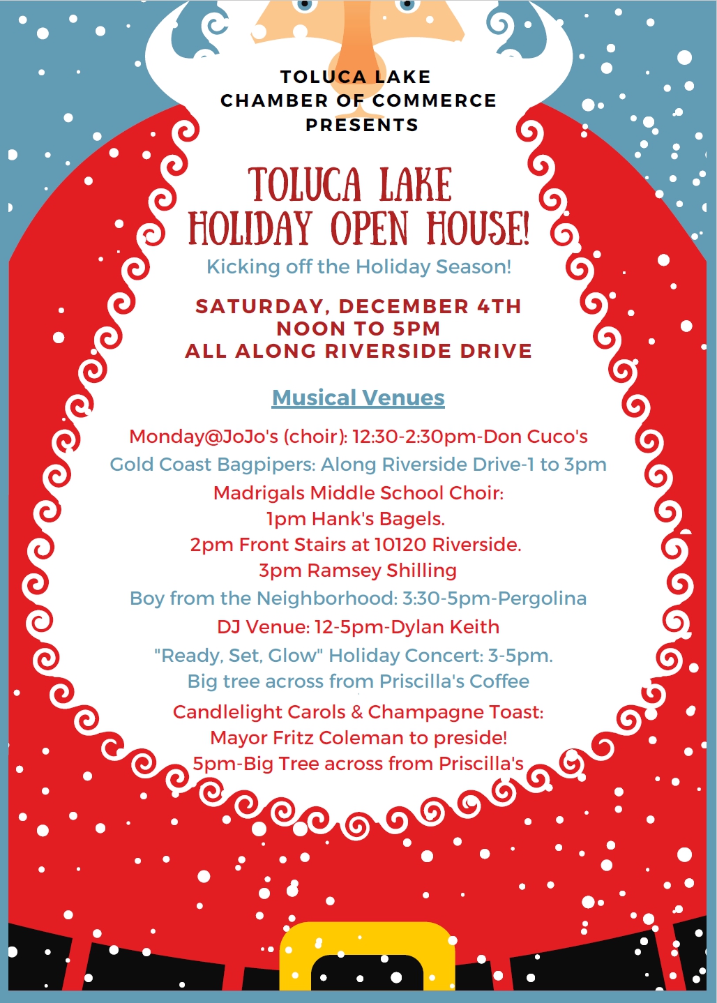 Holiday Open House Toluca Lake Chamber of Commerce